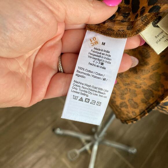 Madewell Flutter-sleeve Wrap Mini Dress In Painted Leopard Print - Picture 8 of 14